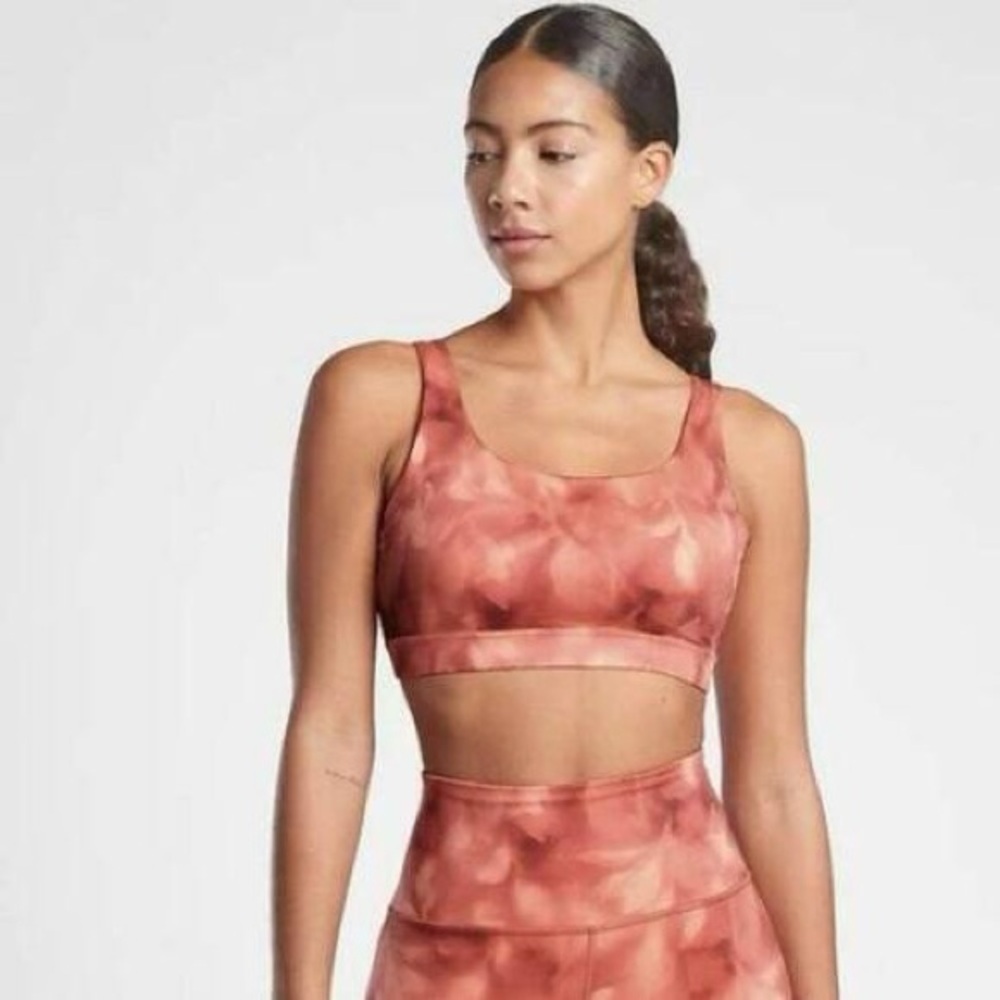 Athleta Rust Sports Bra size XS Orange